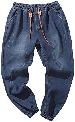 Povremene hlače za muškarce ulice ulice originalne predimenzionirane elastične čipke u up hlače gamaša casual traperice
