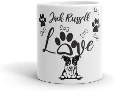 Dizajnerska šalica za kavu za pse pasmine Jack Russell Terijer-keramička šalica za kavu-rođendanski poklon, Majčin dan, Dan očeva ili