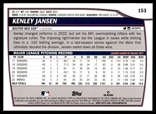 Trgovačka karta za bejzbol MLB 2023 Topps Big League 153 Kenley Jansen NM u blizini Mint Red Sox