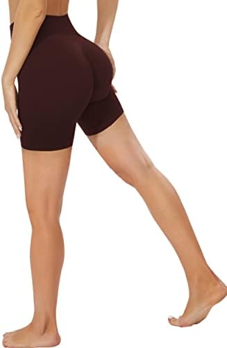 Ustrajani bešavni plijen pojačavaju kratke hlače za žene s visokim strukom Sport -fitness kratke hlače