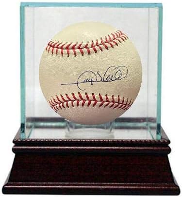 Gary Sheffield potpisao Rawlings Službeni bejzbol u glavnoj ligi sa staklenim slučajem - Sheffield Hologram - Autografirani bejzbol