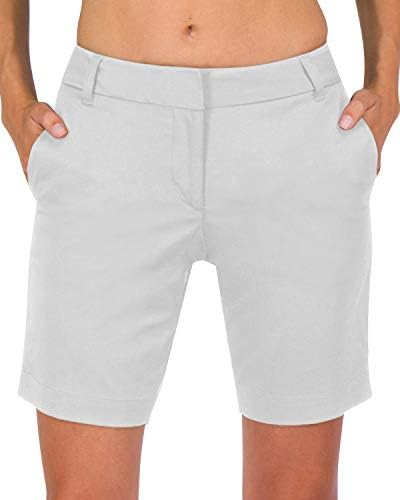 Tri šezdeset šest ženskih bermudskih golfa kratkih hlača od 8 ½ inča - brze suhe aktivne kratke hlače s džepovima, atletskim i prozračnim