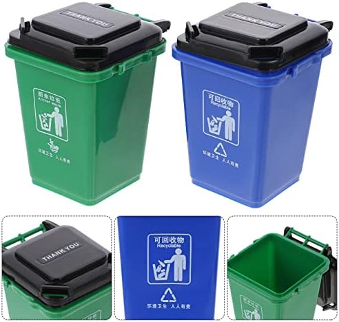 Mini kontejner za recikliranje, 2 kom Mini držač za olovke, mala kanta za smeće, organizator uredskog materijala, mini kanta za smeće,