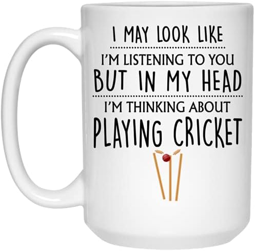 Poklon za kriket u kriketu, šalica za kriket, smiješni Pokloni za muškarce, njemu, mužu, dečku, tati, Pokloni za kriket, poklon za