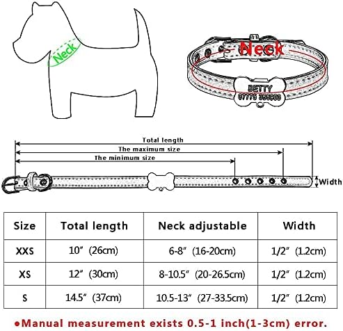 Badalo prilagođene ugravirane ovratnike za pse chihuahua štenad mačji ovratnici za male srednje pse xs s/crveni/xxsmall