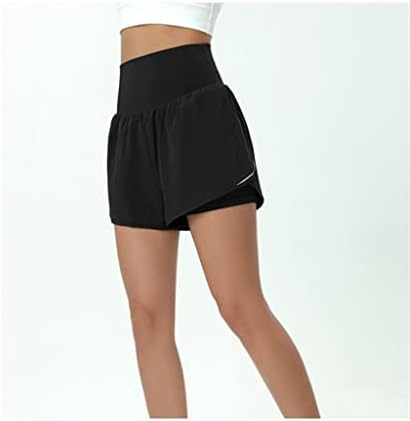Ženska sportska suknja elastična suknja lažna dvodijelna džepna joga kratke hlače visoki struk tenisice za tenisice
