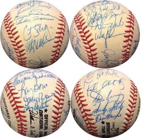 1992. Philadelphia Phillies tim potpisao NL Baseball 31 Auto Curt Schilling CoA - Autografirani bejzbol