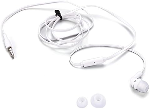 Premium Mono slušalice ravne ožičene bijele jedno slušalice za ušice za AT & T LG G Flex- AT & T LG G Flex 2- AT & T LG G Vista- AT