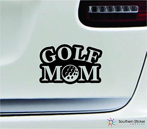 Simbol golf mama 3.9x6.6 Black Sports Clubs Ball America Sjedinjene Države naljepnica u boji državni naljepnica vinil - napravljen