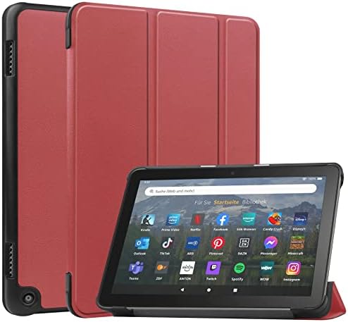 Slučaj za zaštitni slučaj tablete kompatibilan s Kindle Fire HD 8 i Fire HD 8 Plus, trostruki pametni tablet kućište, Slim Case Multi-Viewling