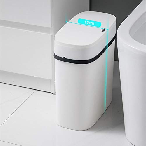 Zhaolei Inteligentni senzor smeća Can WC Automatski poklopac uski šav smeće smeće toaletni papir košarica električna dnevna soba kreativno