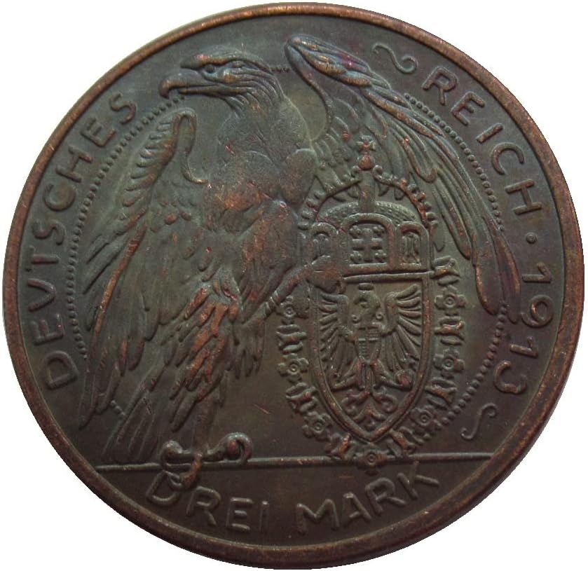 Njemačke 3 maraka 1913. Strane replike Komemorativni novčić bakrene kovanice