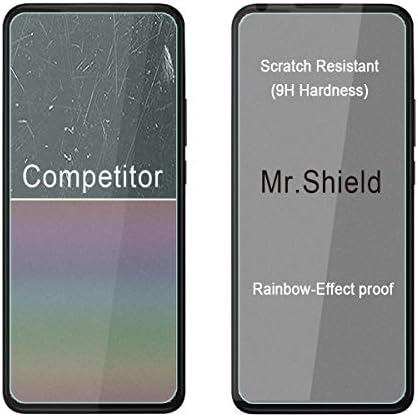 Mr.Shield [3 pakiranje] Dizajniran za zaštitne folije Motorola [Kaljeno staklo] [Japanska staklo tvrdoće 9H] s mogućnošću cjeloživotnog