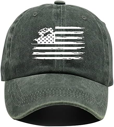 HHNLB američka kamiondžija šešira, podesiva američka zastava automobila bejzbol kaputa nevolja retro oprana za muškarce žene