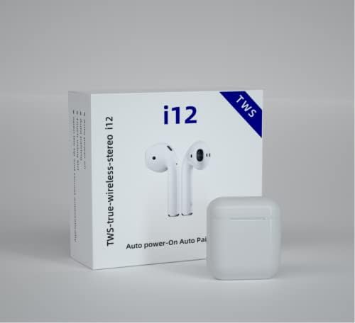 Ladumu bežične slušalice i12 TWS Obiteljsko vrijeme Bluetooth slušalice za Android s kutijom za punjenje True bežična