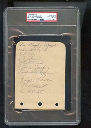 1949. Los Angeles kutovi PCL potpisali autograpda autografa Auto PSA/DNK bejzbol - Autografirani bejzbol