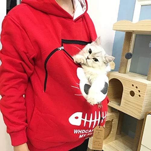 Mačka torbica dukserica životinja pulover prozračna nosač kapuljača bluza ženska košulja za žene kratki rukav