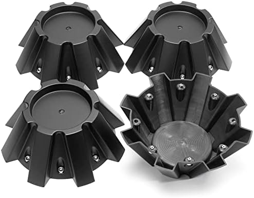 Središnji poklopci kotača od 214 mm 8,43 za kotače od 901 do 1 do 739, zamjena središnjeg poklopca od 4 pakiranja u mat crnoj boji