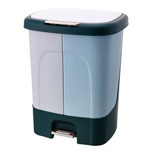 Zhaolei kuhinja kupaonica toalet smeće može sortiranje otpadnog kante za papučicu stopala s dvostrukim odjeljkom mokro suho odvajanje