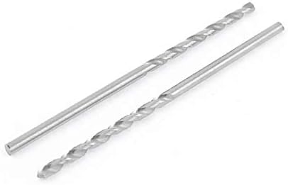 X-DREE 2 x HSS-CO 1,9 mm dia 2 flaute rezanje ravne bušilice Uvijena bušilica Bit srebrni ton (2 x hss-co 1,9 mm diám. 2 flautas corte