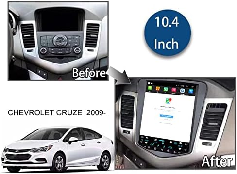 Android 10 Radio za Chevrolet Chevy Cruze 2009-2015 Limited 10,4inch Tesla Style Car In-Dash GPS navigacija 4GB+64GB CarPlay 4G