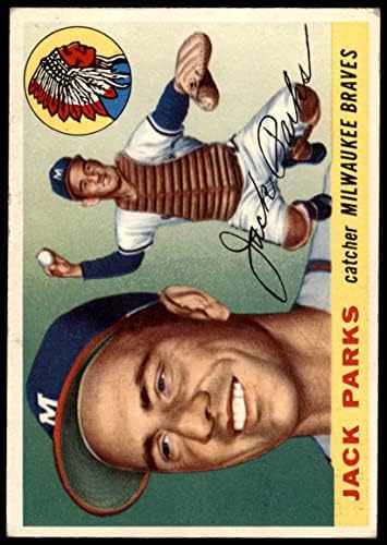 1955. Topps 23 Jack Parks Milwaukee Braves Dobri Braves