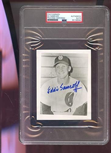 Eddie Samcoff Ed Fotografija Fotografija Potpisana Autografski autogram Auto PSA PSA/DNA COA bejzbol