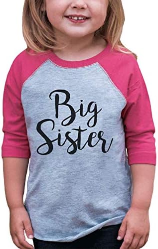 7: 9 odjeća starije sestre djevojke Pink Baseball majica majica