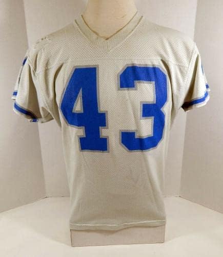 1980 -ih Detroit Lions 43 Igra korištena bijelog Jersey DP12784 - Nepodpisana NFL igra korištena dresova