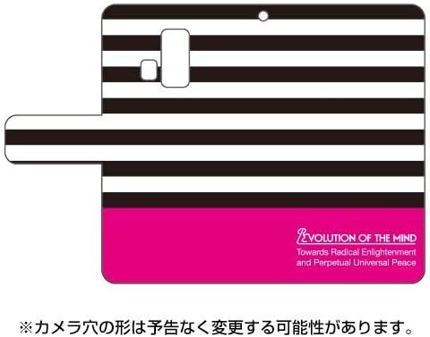 Torbica-knjižica za smartphone SECOND SKIN s okvirom za alatne Crni x roza Dizajn od ROTM / za DIGNO T 302KC/Y! mobile YKY302-IJTC-401-LHZ7