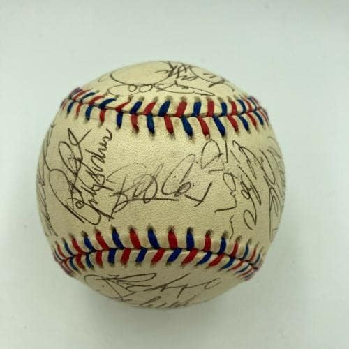 1996. All Star Game Team potpisao je bejzbol Barry Bonds Chipper Jones s JSA CoA - Autografirani bejzbol