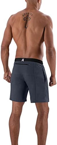Athem Atletics evolullex trening kratke hlače muškarci 7 -inčni inseam bočni i leđa džepovi - trening, atletski, trčanje, kratke hlače