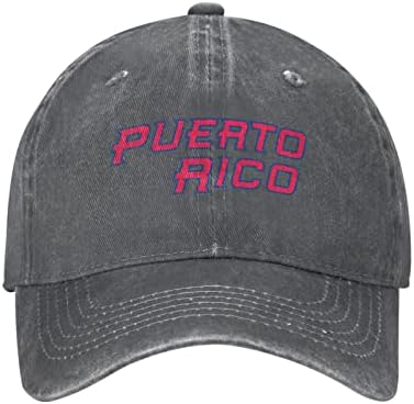 Portoriko bejzbol kape unisex podesivi vintage oprani traper tati šešir za muškarce žene