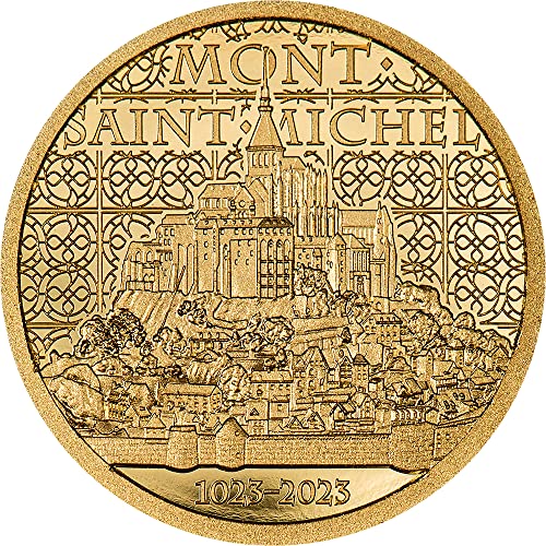 2023 de Mont Saint Michel Powercoin Goldon Coin 5 $ Cook Islands 2023 0,5 Gr Proof