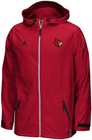 Adidas Louisville Cardinals NCAA muški klimalni crveni puni zip Modern Varsity 2.0 tkana jakna