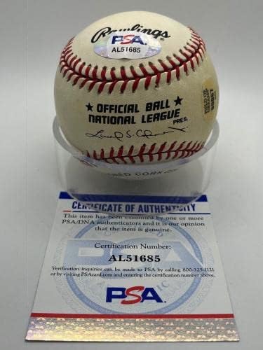 Greg Vaughn Brewers Padres potpisao je službeni autogram MLB bejzbol PSA DNK - Autografirani bejzbol