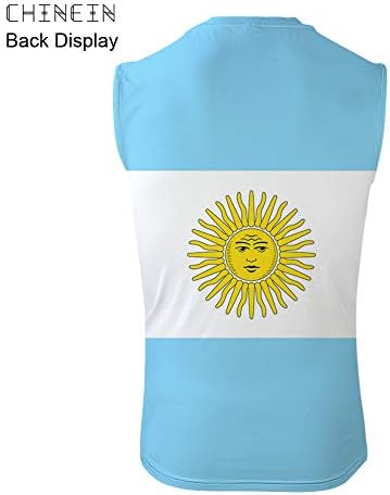 Chinein muški osnovni čvrsti tenk top dres casual majice dječaci argentina zastava