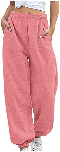 Twistents for Women 2022 zimska labava obloga s džepovima solidna trkačka sportska trendovska ležerna hlača