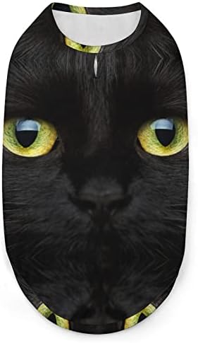 Žuto oči crne mačke košulje za pse pulover pseća odjeća za kućne ljubimce jakna za male srednje pse i mačke m