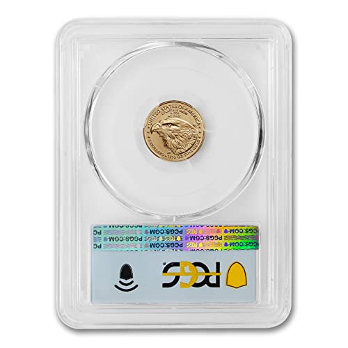 2023 Nema kovnice 1/10 oz American Eagle Gold Bullion Coin MS-70 22K $ 5 PCGS MS70