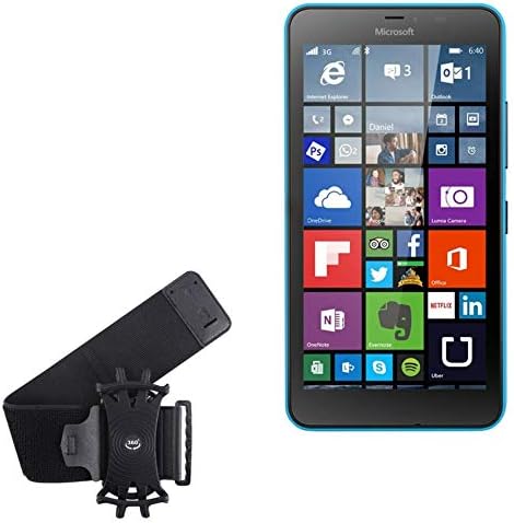 Holster za Microsoft Lumia 640 XL - ActiveStretch Sport Andpond, podesivi ruk za vježbanje i trčanje za Microsoft Lumia 640 XL - Jet