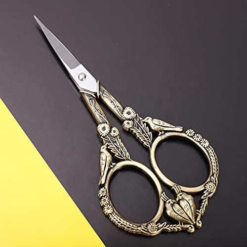 Hitopty Precision Expoiding Scissors - 4,6in vintage klasične ravne šiljaste škare, oštri od nehrđajućeg čelika mali detaljni zanat