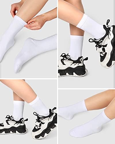 Vabean 60 parova pamučnih čarapa čarapa posade meke čarape za telad za žene i muškarce protiv proklizavanja vlage Wicking Pješačke