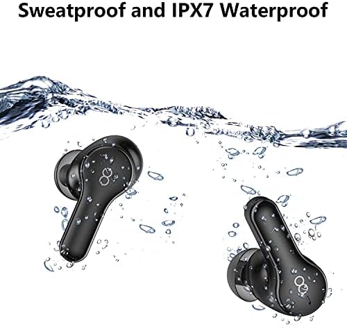 LOSE Bluetooth slušalice, 4-mikrofona za uklanjanje buke buke bežične ušice, 30 sati IPX7 vodootporne slušalice, TWS u ušnim slušalicama