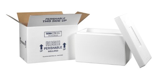Izolirana kutija od pjene, 17 10 10 10 1/2, bijela, za transport predmeta osjetljivih na temperaturu