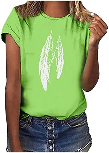 Ženske životinjske grafičke majice Top Dragonfly Thirt Tops Smiješne slatke košulje s tunikom s kratkim rukavima 2023 Spring Bluza