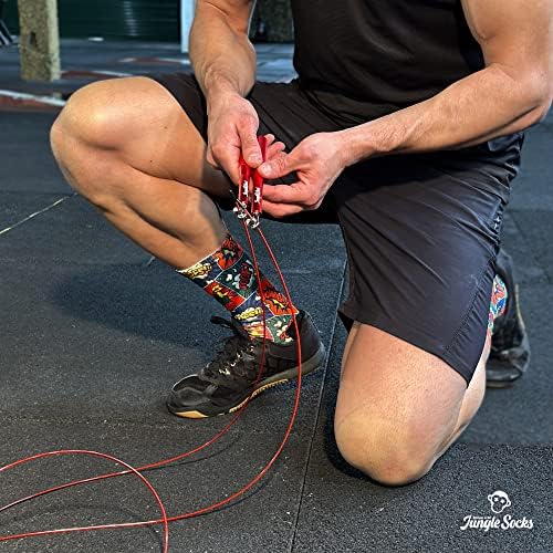 Čarape za džungle - smiješne sportske čarape za CrossFit, trčanje, biciklizam, teretana, MTB - šarene duge čarape za muškarce.