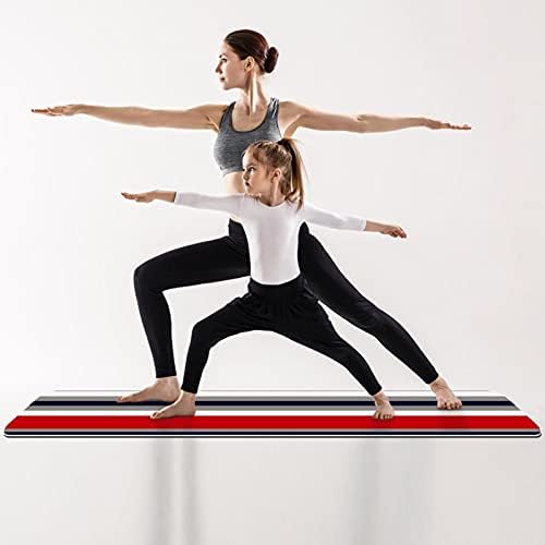 Ndkmehfoj pruga crvena mornarica sklopiva gimnastika mat yoga prostirka ne-kliznog gubitka kilograma vodootporna sportska mat vježba