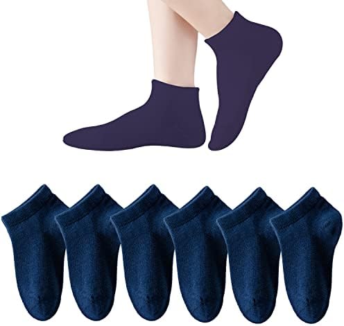 Marchare Boys/Girls Nisko izrezane pamučne čarape Djeca bešavne školske čarape 6 pakiranja 3T-14 godina