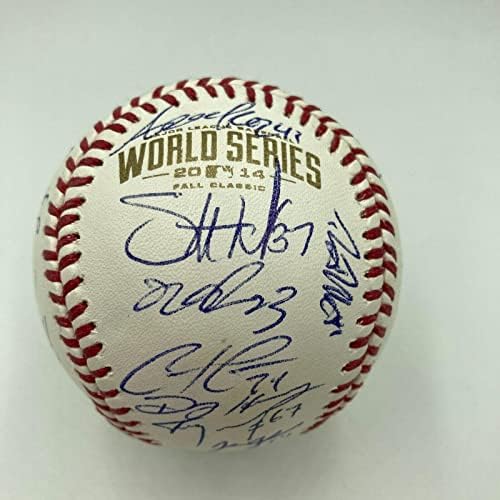 2014 Kansas City Royals Al Champs tim potpisao je bejzbol JSA CoA World Series - Autografirani bejzbol